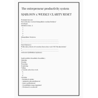 The Entrepreneur Productivity System